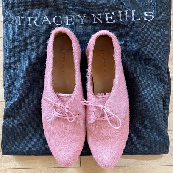 Tracey Neuls London Handmade Pink Pony Size 10/41 - Picture 2 of 5